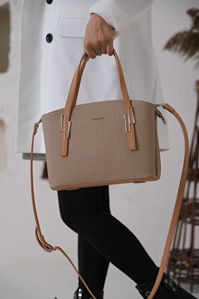 Just Polo حقيبة كتف نسائية أصلية مكونة من 5 أقسام ومحفظة 4030 Mh 1001