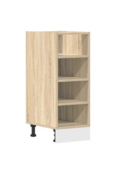 vidaxl Dulap inferior "Riga", stejar sonoma, 30x44,5x81,5 cm