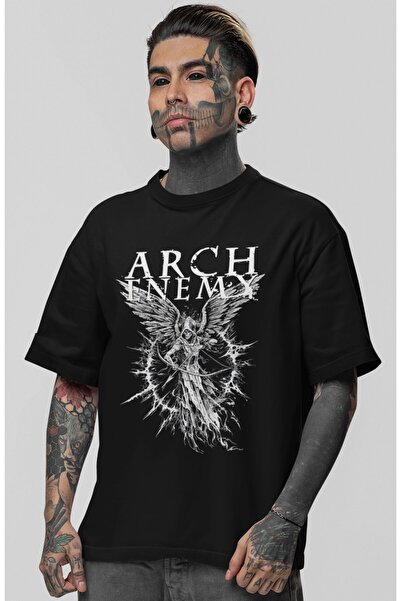 SEVBANO Arch Enemy Rock Metal Music Band Printed Unisex Oversize T-Shirt