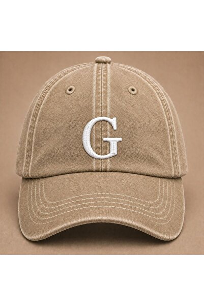 WeavedCo Letter "G" Special Design for Names Embroidered Vintage Washed Baseb...