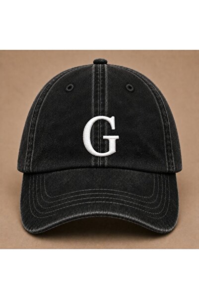 WeavedCo Letter "G" Special Design for Names Embroidered Vintage Washed Baseb...