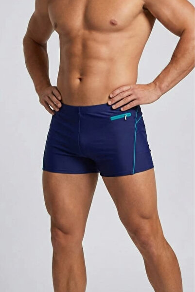 embody Men's boxer briefs with drawstring and zip pocket navy/blue Q330
