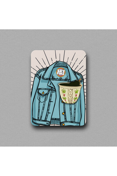 SKYPINZ Brooch - Saudi Coffee Vajal - How to Attach - Pin