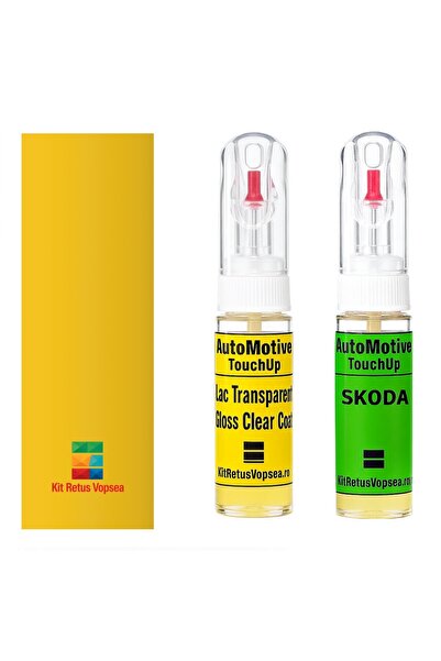 YLKRS AUTOMOTIVE Κιτ βαφής επιδιόρθωσης Skoda Octavia SKO6226 (Telekomgelb), ...