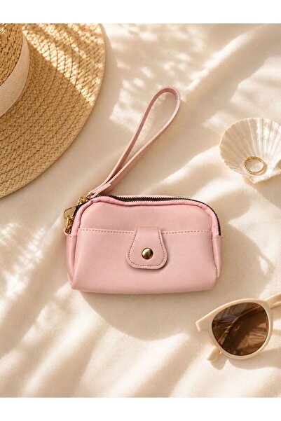 Velora Handbags Bilek Askılı Fermuarlı Kadın Cüzdanı – Kartlık ve Telefon Böl...