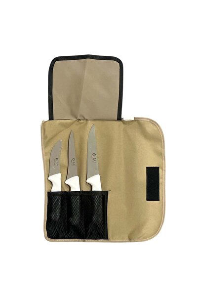 DLC Turkey Knives Set Plastic Handle 3 Pcs Set Slaughter Filleting Carving Kn...