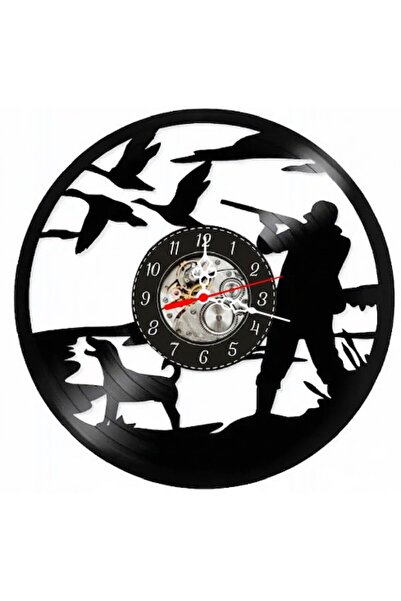 OEM Decorative Wall Clock Duck Hunt, made from upcycled vinyl record, Hunter ...
