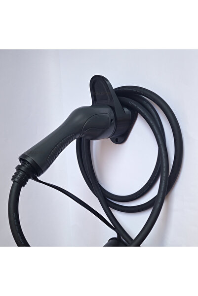 OEM Suport de perete pentru cablu de încărcare maşini electrice, negru, 13x9.5x7cm