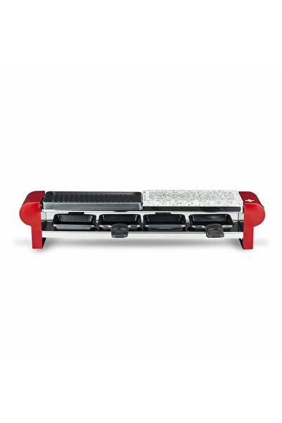 H.Koenig Profesyonel 4 kişilik çok fonksiyonlu raclette makinesi RP4, granit ...
