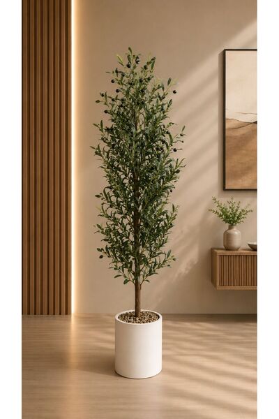 sahome Artificial Olive Tree with Fiberglass Base 150cm Tall