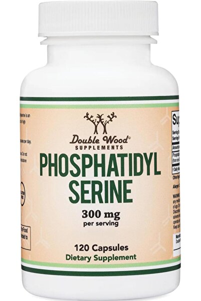 Double Wood Supplements فوسفاتيديل سيرين - 120 كبسولة بتركيز 300 ملغ