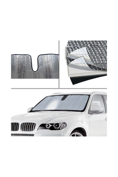 Zet Parasolar Parbriz Auto 150x70cm, 150 x 70 cm, Parasolar Auto pentru Parbr...