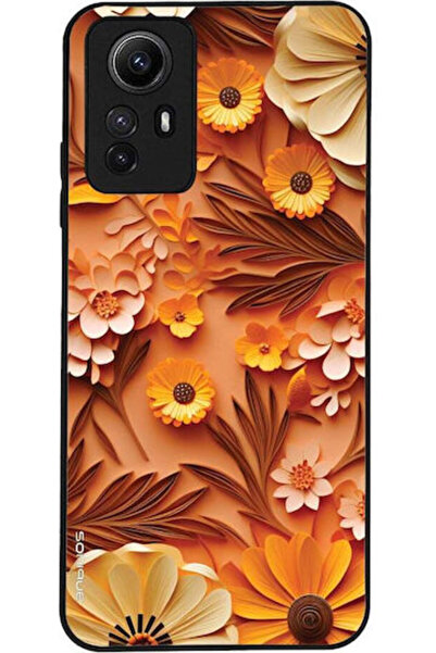 Other Θήκη Sonique Σειράς 3D Λουλουδιών για Xiaomi Redmi Note 12s Πορτοκαλί