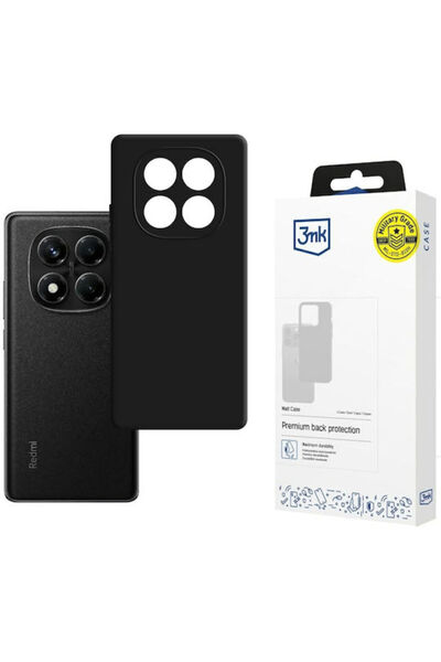 3MK Μαύρη ματ θήκη πλάτης σιλικόνης (Redmi Note 14 Pro 4G)