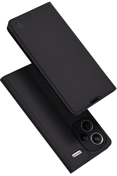 Techsuit Θήκη Βιβλίο από Συνθετικό Δέρμα Μαύρο (Redmi Note 13 Pro+)