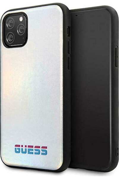 Guess Πίσω Κάλυμμα Πλαστικό Ασημί (iPhone 11 Pro) Κωδικός: GUHCN58BLD