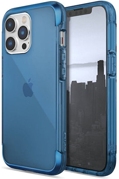 Raptic X-Doria Air Husă Spate Plastic / Silicon Albastru (iPhone 14 Pro Max)