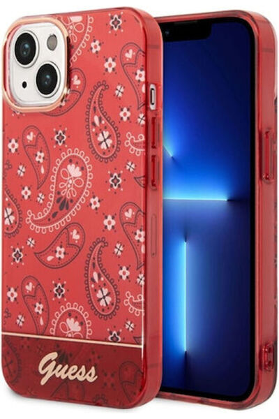 Guess Πλαστικό Κόκκινο Πίσω Κάλυμμα (iPhone 14 Plus) Κωδικός: GUHCP14MHGBNHR