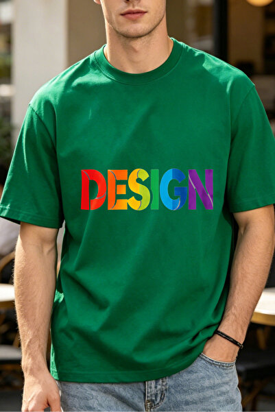 Fleck Casual Style T Shirts For Men Design Rainbow Text Mens Printed T Shirts