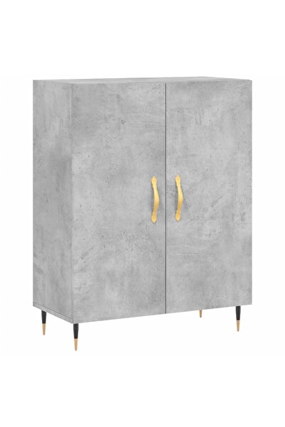 vidaxl Dulap, gri beton, 69,5x34x90 cm, lemn compozit