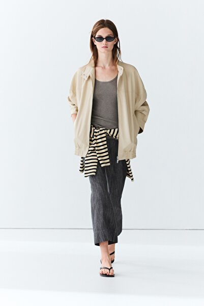 Massimo Dutti Çan paça crop pantolon