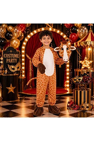 joyland Kids Giraffe Full Costume Set - Beige and Brown