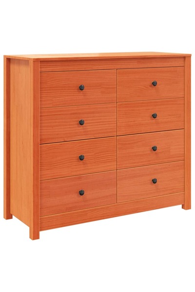 vidaxl Dulap lateral, maro ceruit, 100x40x90 cm, lemn masiv de pin