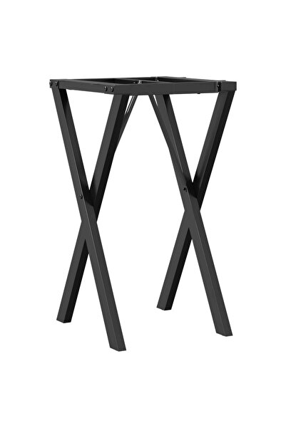 vidaxl Picioare masă de sufragerie X-Frame 40x40x73 cm Oţel