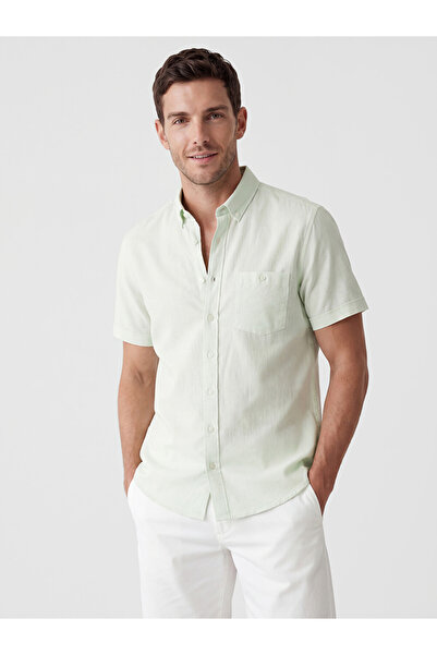 LC Waikiki I Standart Fit Linen Blended Men's Shirt by Freezen Store