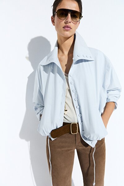 Massimo Dutti Düğme detaylı kısa ceket