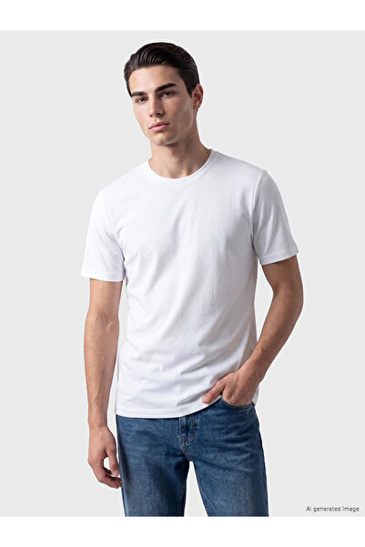 LC Waikiki Rmz Gi̇yi̇m Farkiyla Zero Roba Yaka Pique Men's T-Shirt