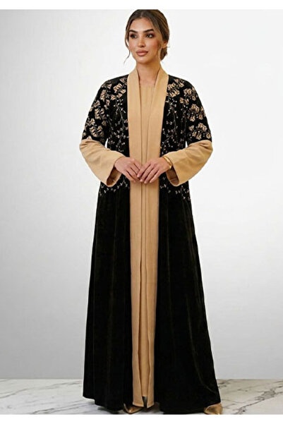 Muchmy 3 In 1 Premium Embroidered Abaya With Inner For Women's Casual Muslim ...