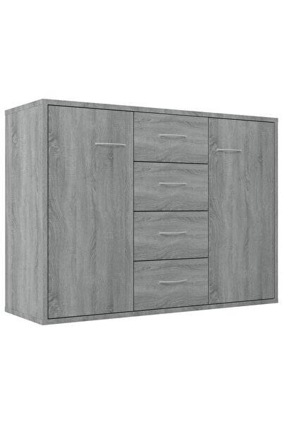 vidaxl Servantă, sonoma gri, 88x30x65 cm, lemn compozit