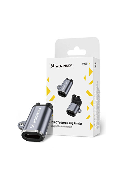 WOZINSKY Adaptor USB-C pentru Smartwatch Garmin Gri, de înaltă calitate