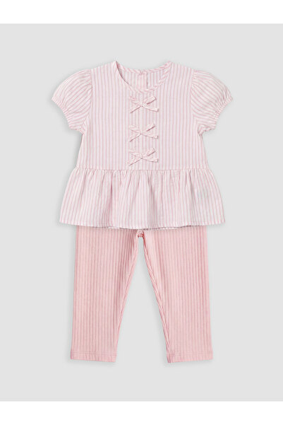 LC Waikiki Esvab • Modern & Stylish Striped Baby Girl Set