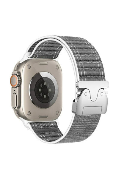 Beline Υφασμάτινο λουράκι γκρι (Apple Watch 38/40/41/42mm)