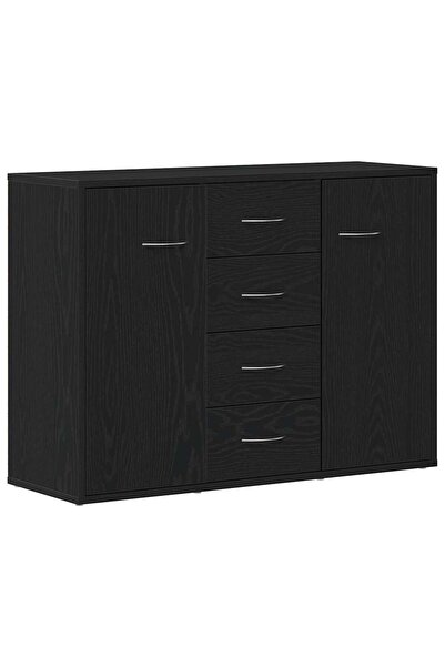 vidaxl Bufetă, stejar negru, 88x30x64 cm, lemn prelucrat