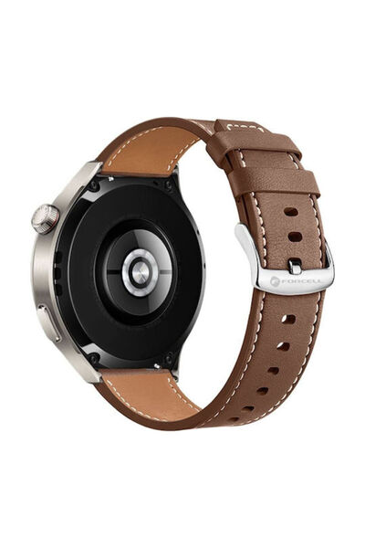 Forcell Λουράκι Δερμάτινο Καφέ (για SAMSUNG Watch 20 mm)