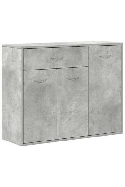 vidaxl Dulap, gri beton, 88 x 30 x 70 cm, lemn prelucrat