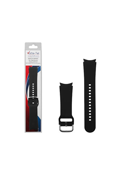 Other Λουράκι Volte-Tel Σιλικόνης Μαύρο (Galaxy Watch4/5/6/7/FE/4 Classic/6 C...