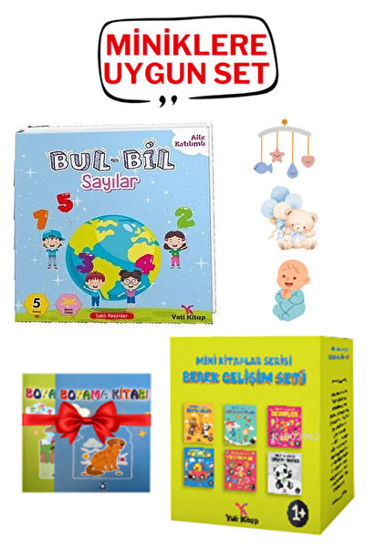 yeti kitap Bul-Bil Serisi-Sayılar+Mini Kitaplar Serisi Bebek Gelişim Seti-Hay...