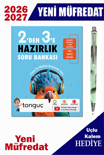 Tonguç Yayınları Tonguç 2 den 3 e hazırlık 2027 maarif model + uçlu kalem hed...