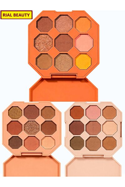 RIAL BEAUTY Eyeshadow Palette 9 Colors Professional Highlight Eyeshadow Set N...