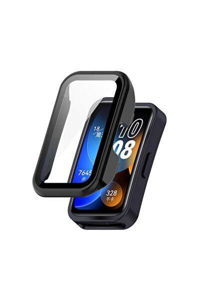 Techsuit Defense360 Pro Πλαστική Θήκη με Γυαλί σε Μαύρο χρώμα για Huawei Band 8