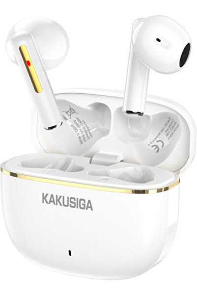 KAKUSİGA KSC-1482 Ακουστικά Bluetooth Handsfree με Θήκη Φόρτισης Λευκά