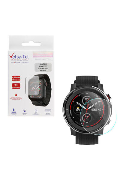 Other Volte-Tel 2.5D Πλήρης Κόλλα Πλήρης Κάλυψη Σκληρυμένο Γυαλί για το Amazf...