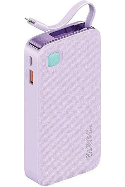 Usams CD225 Lightning Power Bank 10000mAh 20W με θύρα USB-A και θύρα USB-C Po...