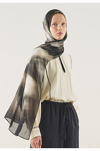Freshscarfs Mink Pure Flow Pattern Soft Viscose Shawl