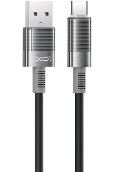 Xo NB282 Καλώδιο USB 2.0 USB-C αρσενικό - USB-A Μαύρο 1μ