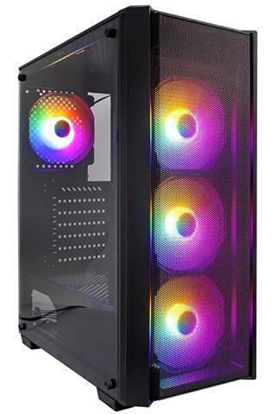 1ST PLAYER 1STPLAYER Fire Dancing V4 Gaming Midi Tower Θήκη Υπολογιστή με Πλα...